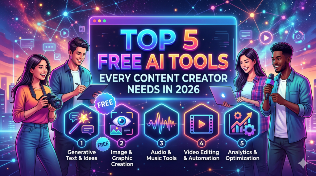 Top 5 Free AI Tools Every Content Creator Needs in 2026