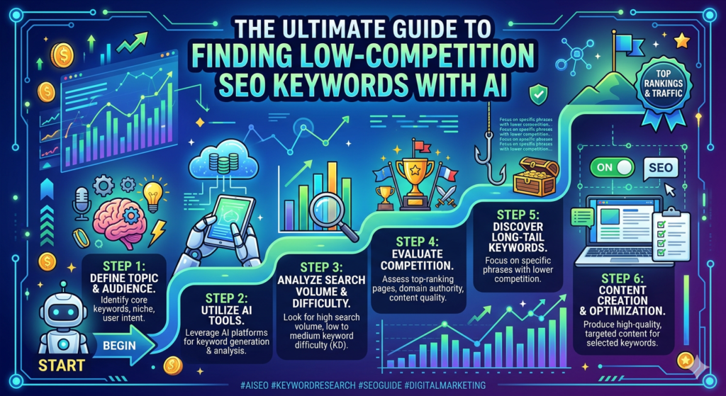 The Ultimate Guide to Finding Low-Competition SEO Keywords with AI